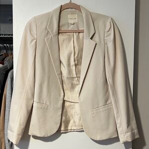 Silence + Noise Cream Blazer